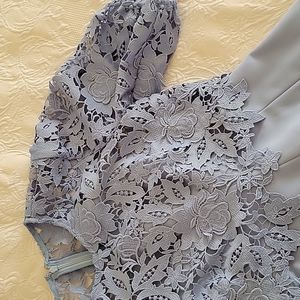 Lela Rose evenng long lace dress